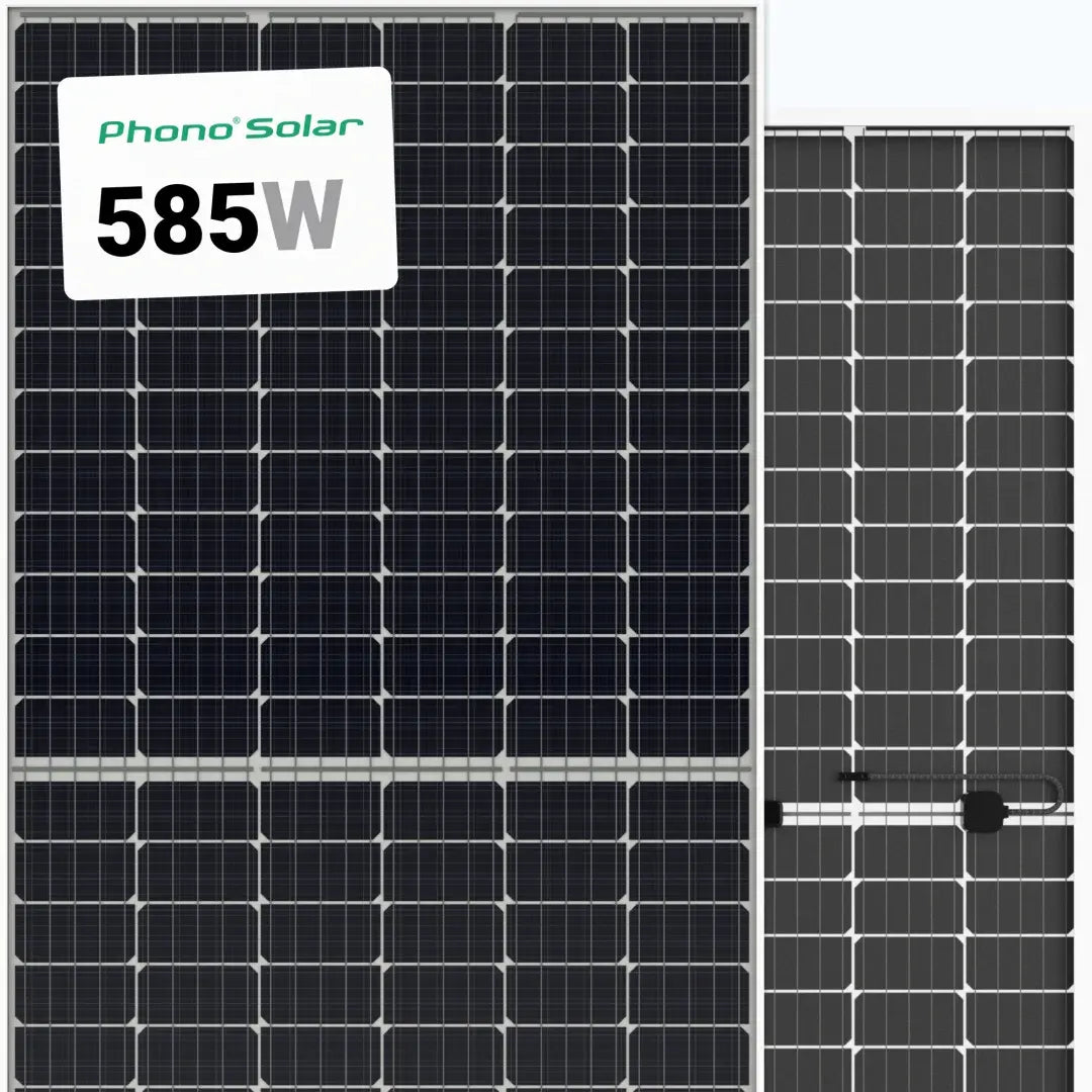 Phono Solar 585W Bifacial Solar Panel – 144 Cells.