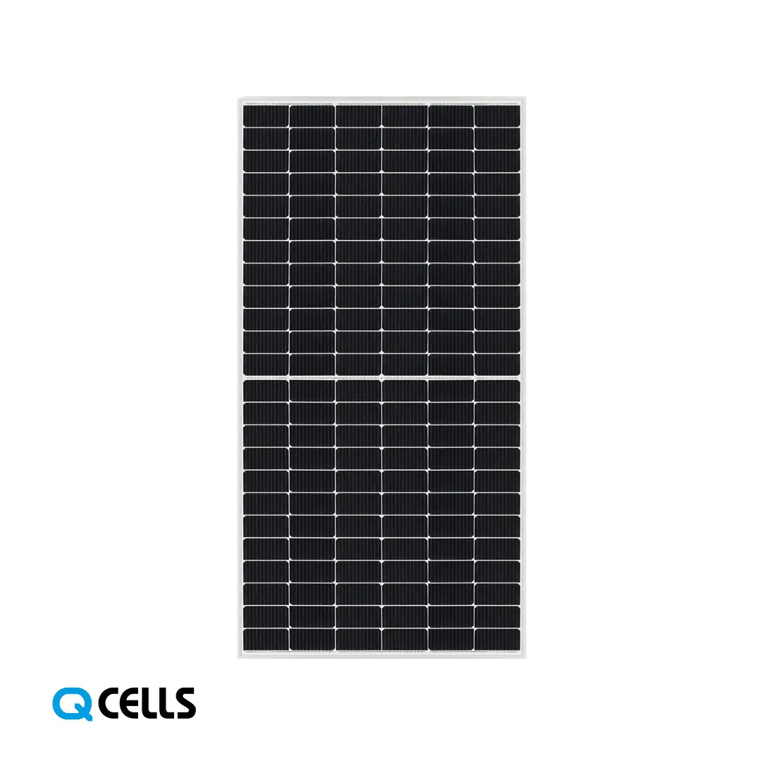 Q CELLS 395W Half-Cell Monocrystalline Solar Panel – Silver Frame.